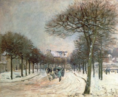 Die Straße nach Saint-Germain in Marly, 1874-5 von Alfred Sisley